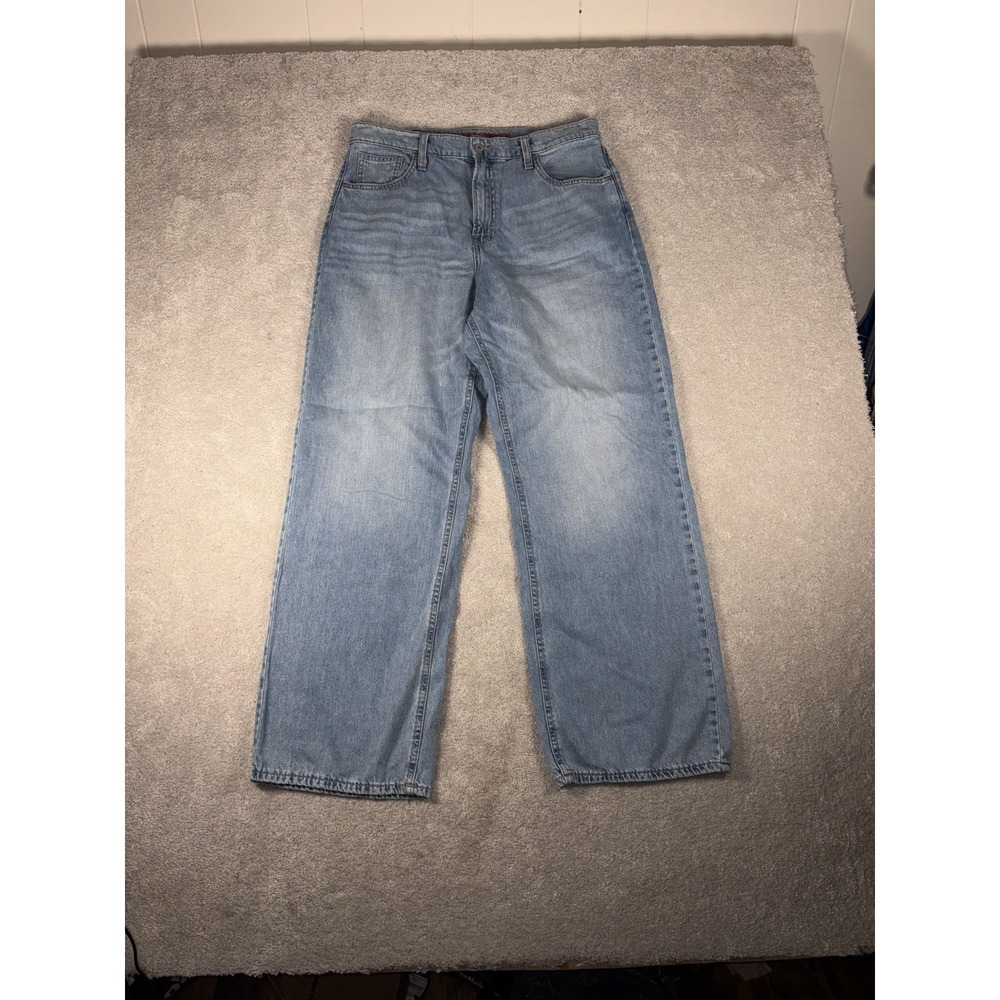 Lucky Brand High Rise Wide Leg Jeans Womens Blue Med Wash Denim 12/31r